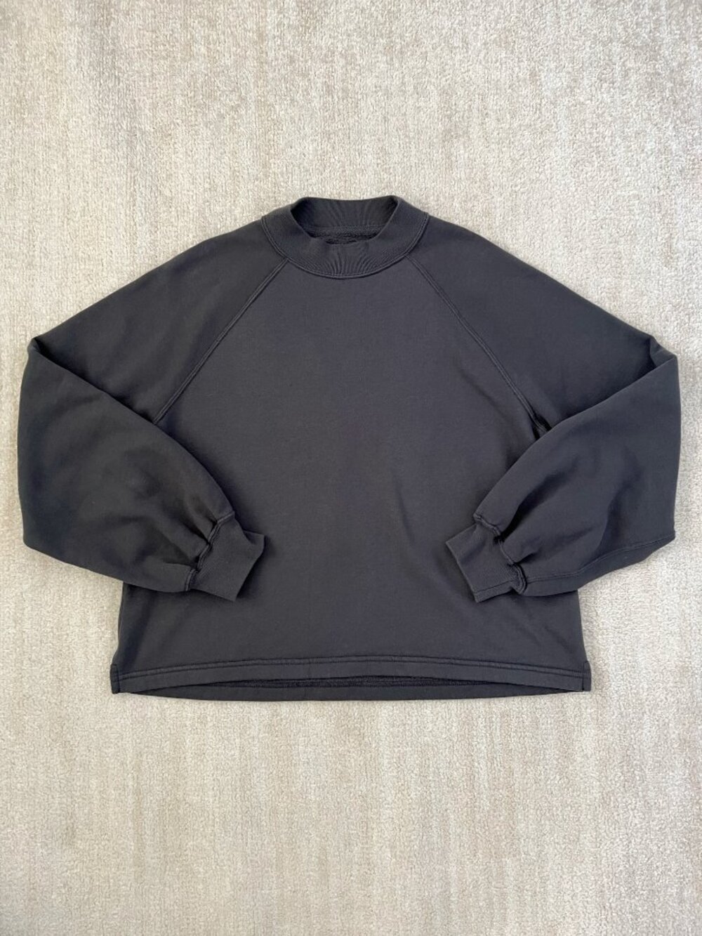 Abercrombie & Fitch Crewneck Soft Collection Gray Cotton Sweatshirt L - Picture 1 of 9